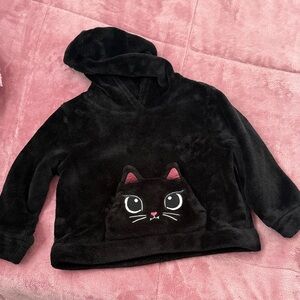 Kids Black Cat Hoodie